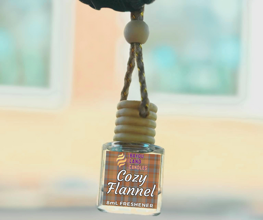 Cozy Flannel - Bayou Land Candles - Cozy Flannel Car Freshener Fall Scents