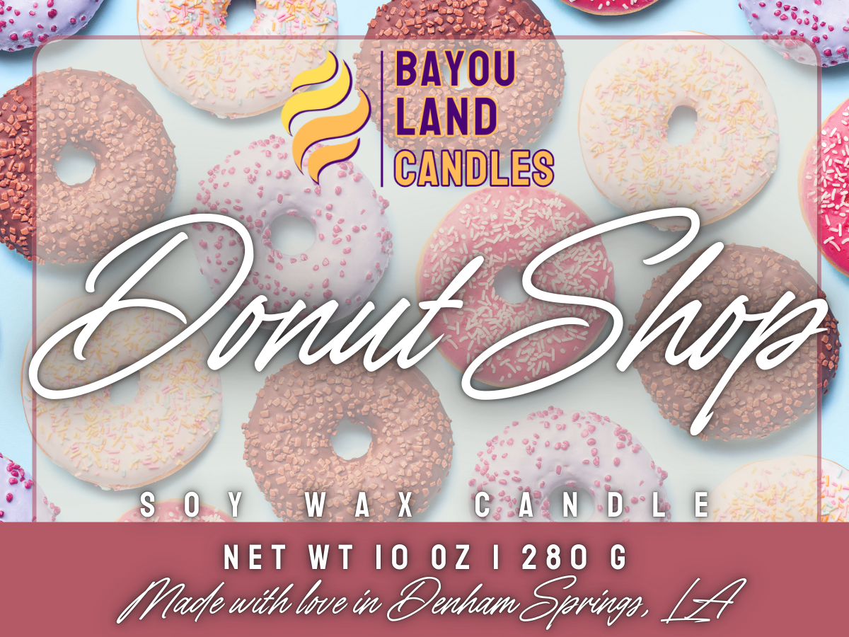 Donut Shop - Bayou Land Candles - Donut Shop Scented Candle Bayou Land Candles
