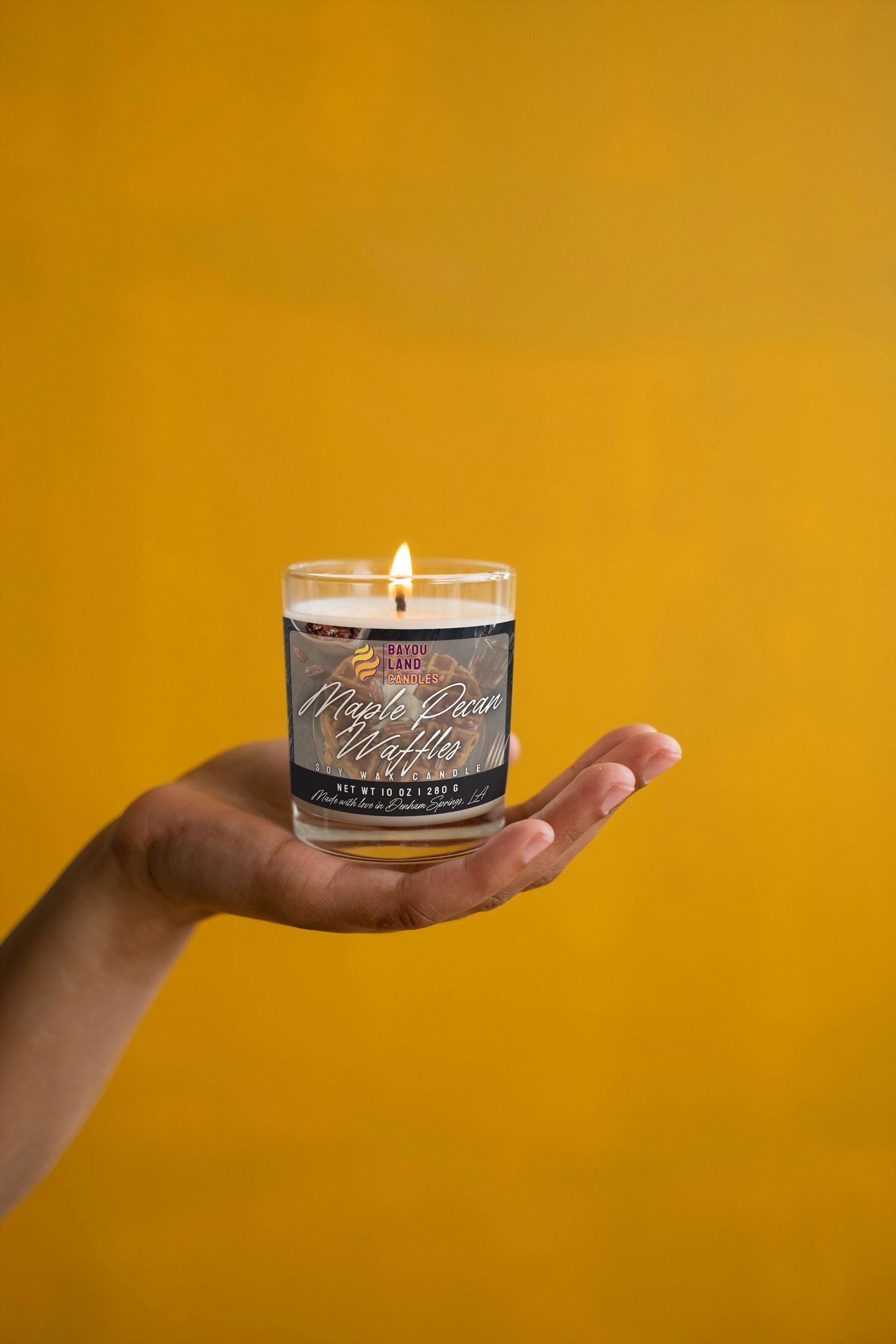 Maple Pecan Waffles - Bayou Land Candles - Maple Pecan Waffles Candle Bayou Land Candles