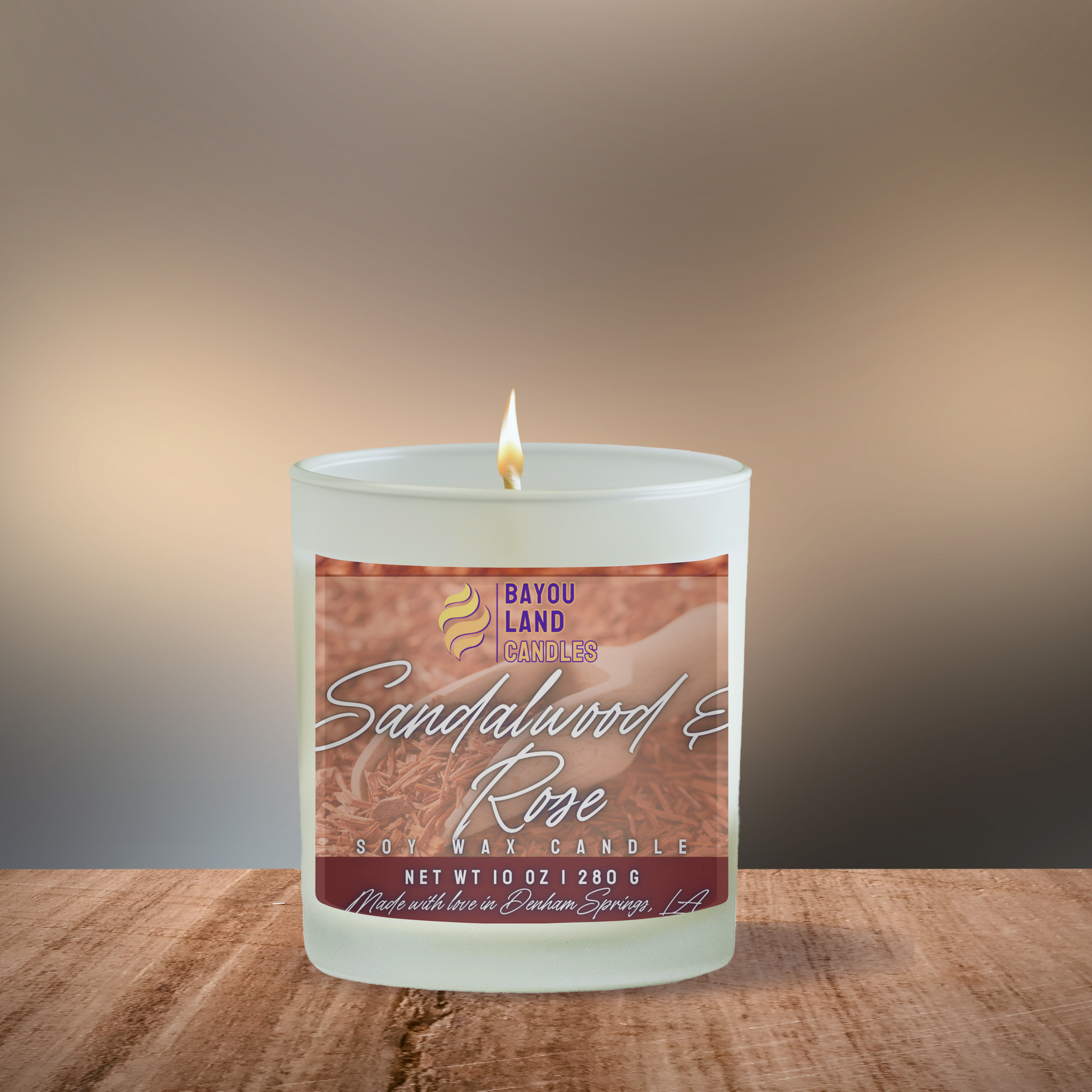 Sandalwood & Rose - Scented Candle