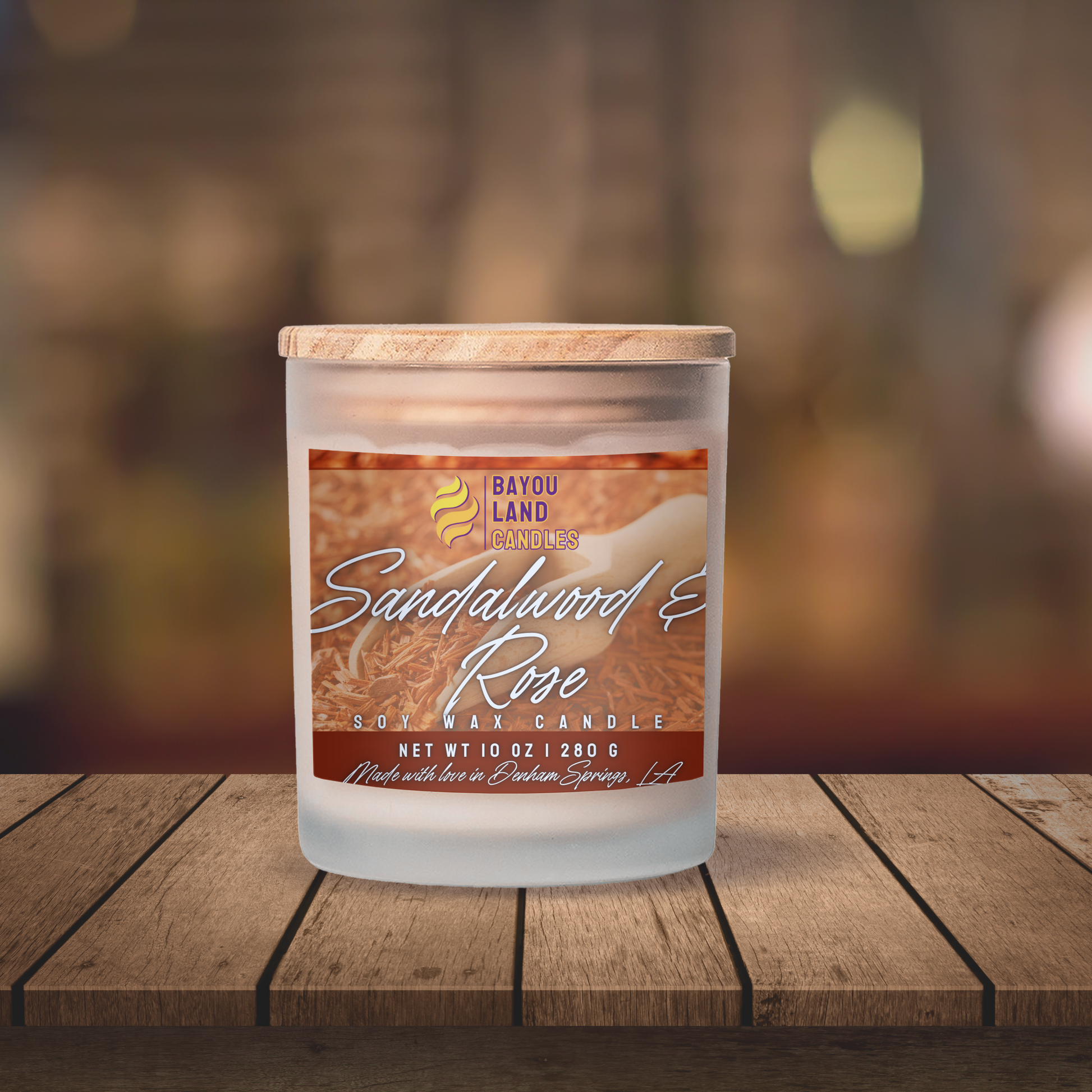 Sandalwood & Rose - Scented Candle