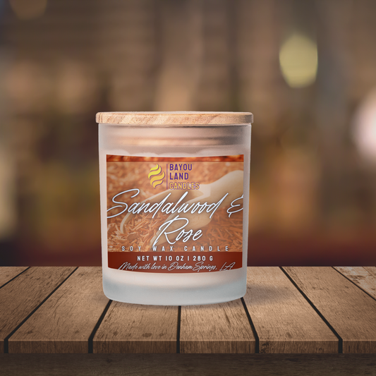 Sandalwood & Rose - Scented Candle