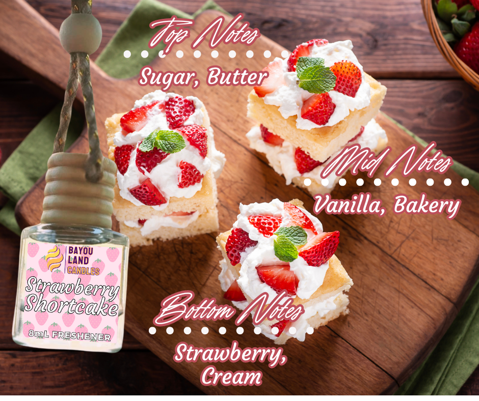 Strawberry Shortcake - Bayou Land Candles - Strawberry Shortcake Car Freshener Bayou Land Candles