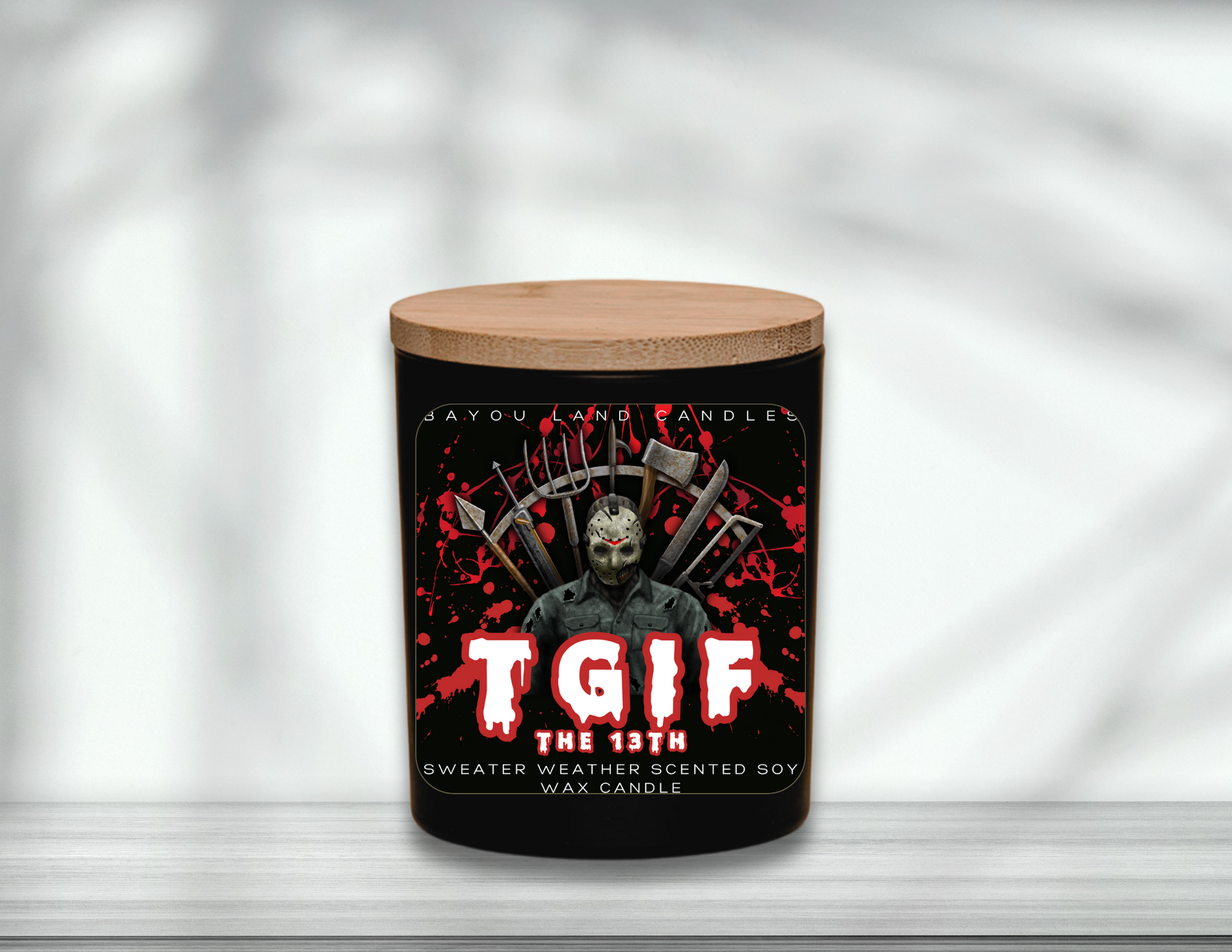 TGIF the 13th - Jason Voorhees - Bayou Land Candles - Jason Voorhees Candle Friday the 13th