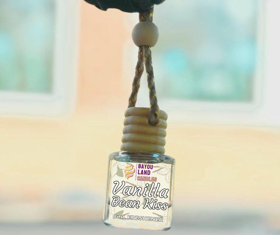 Vanilla Bean Kiss - Bayou Land Candles - Vanilla Bean Kiss Car Freshener Bean Kiss Scent