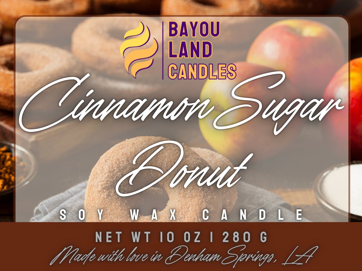 Cinnnamon Sugar Donut - Bayou Land Candles - null