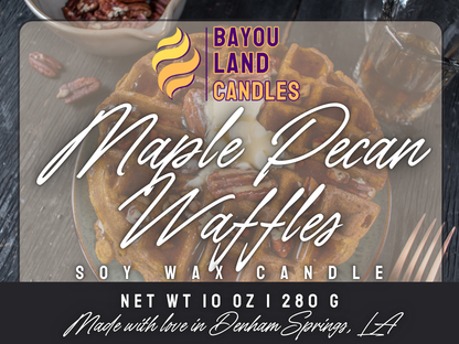 Maple Pecan Waffles - Bayou Land Candles - Maple Pecan Waffles Candle Bayou Land Candles