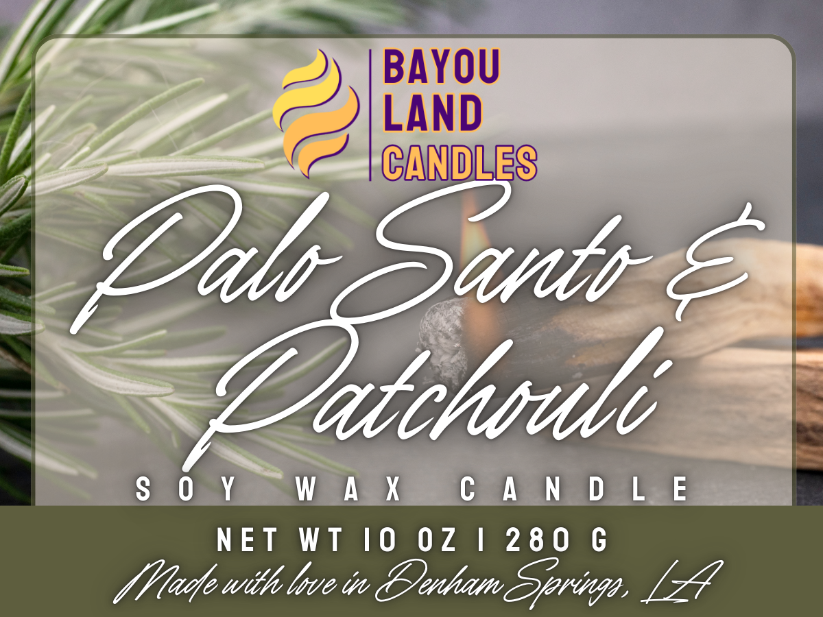 Palo Santo & Patchouli - Scented Candle