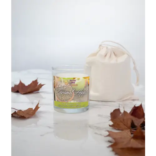 Apple Caramel Candle Sweet Vanilla Scent - Scented Candle