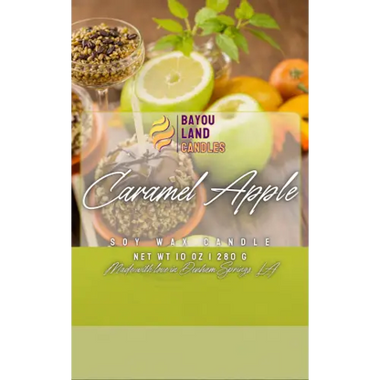 Apple Caramel Candle Sweet Vanilla Scent - Scented Candle
