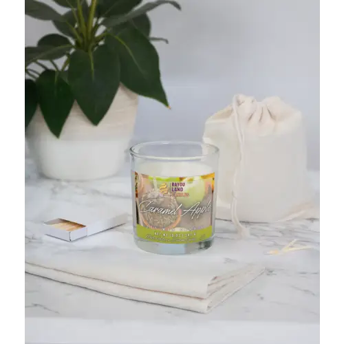 Apple Caramel Candle Sweet Vanilla Scent - Scented Candle