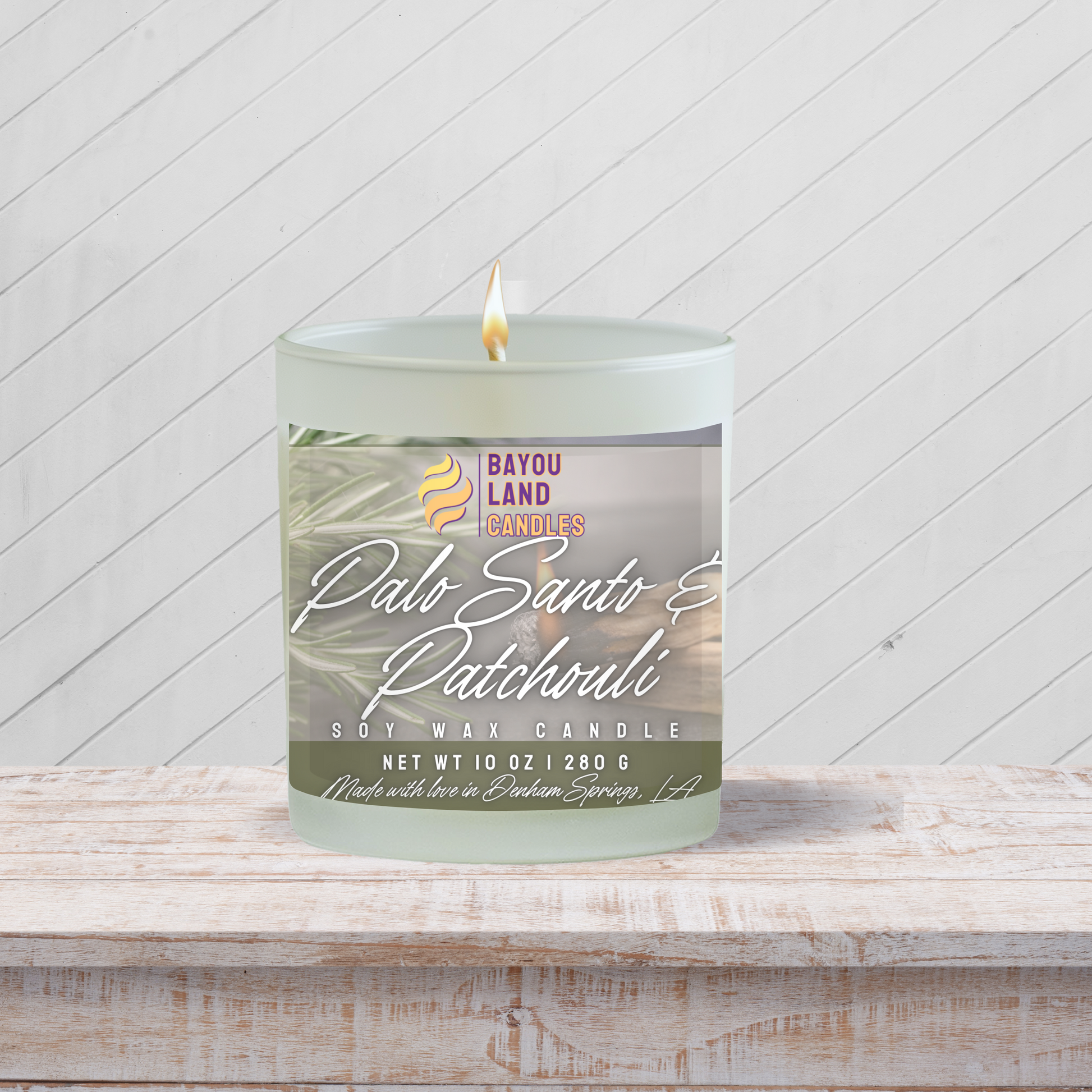Palo Santo & Patchouli - Scented Candle